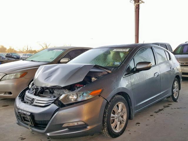 JHMZE2H70BS005579 - 2011 HONDA INSIGHT EX GRAY photo 2