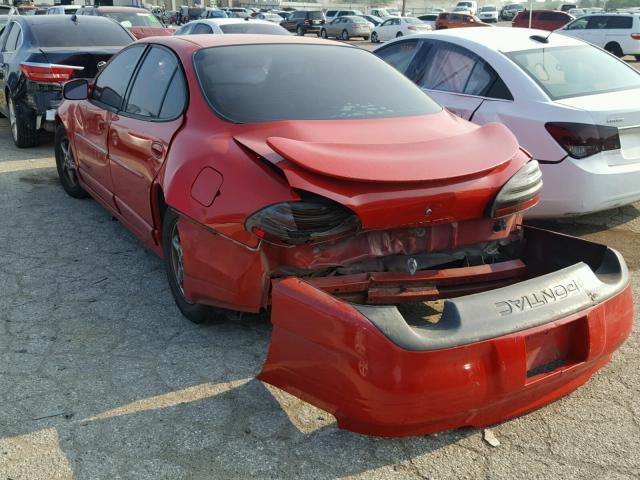 1G2WP52K83F128543 - 2003 PONTIAC GRAND PRIX RED photo 3