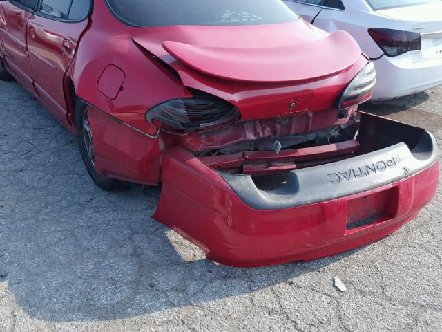 1G2WP52K83F128543 - 2003 PONTIAC GRAND PRIX RED photo 9