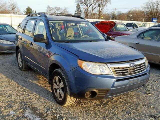 JF2SH6BC5AH772820 - 2010 SUBARU FORESTER X BLUE photo 1