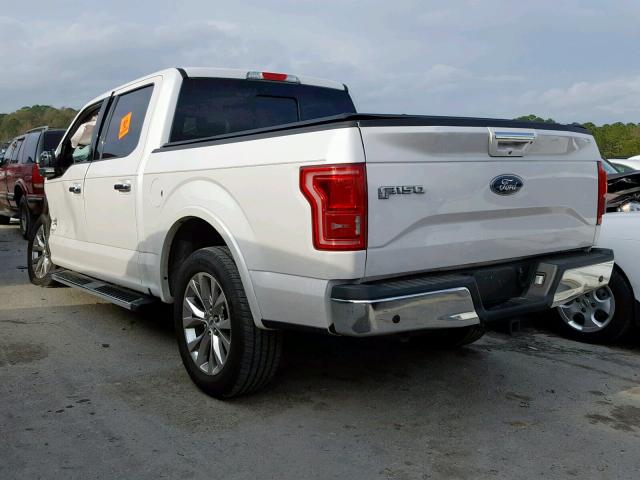 1FTEW1CG6GKD26578 - 2016 FORD F150 SUPER WHITE photo 3