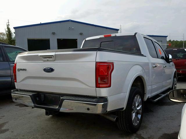 1FTEW1CG6GKD26578 - 2016 FORD F150 SUPER WHITE photo 4