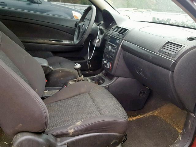 1G2AL15FX77164733 - 2007 PONTIAC G5 MAROON photo 5