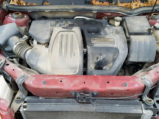 1G2AL15FX77164733 - 2007 PONTIAC G5 MAROON photo 7