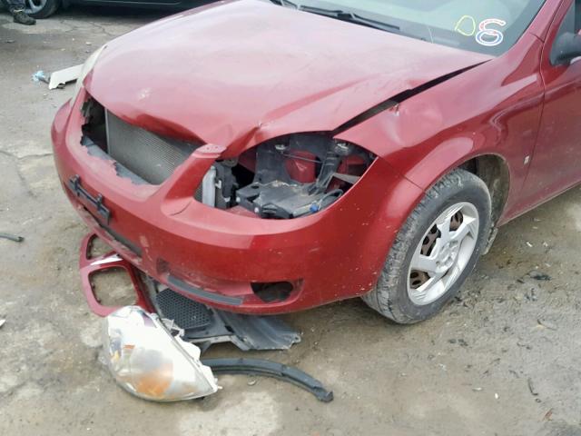 1G2AL15FX77164733 - 2007 PONTIAC G5 MAROON photo 9