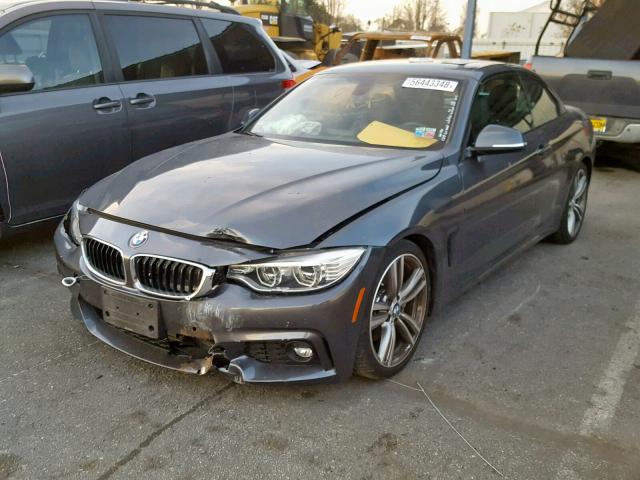 WBA3T3C5XEJ876618 - 2014 BMW 435 I GRAY photo 2