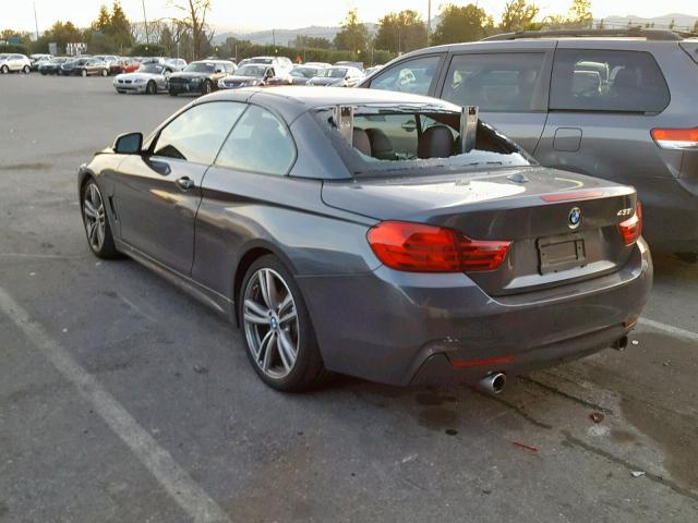 WBA3T3C5XEJ876618 - 2014 BMW 435 I GRAY photo 3