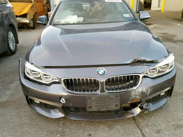 WBA3T3C5XEJ876618 - 2014 BMW 435 I GRAY photo 9