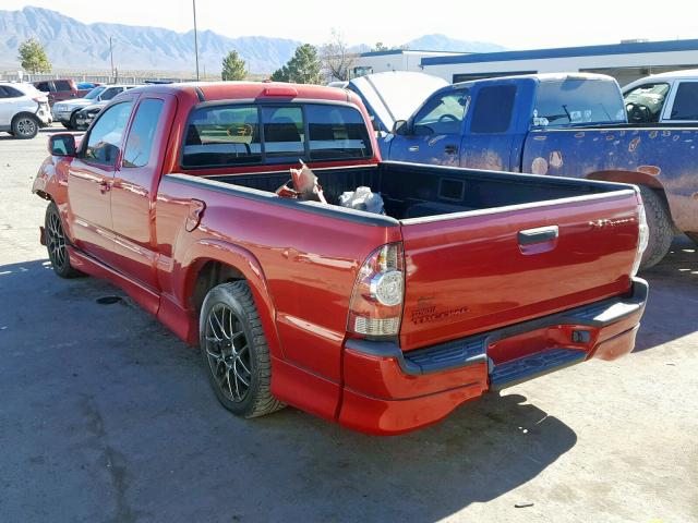 5TETU22N99Z670892 - 2009 TOYOTA TACOMA X-R MAROON photo 3