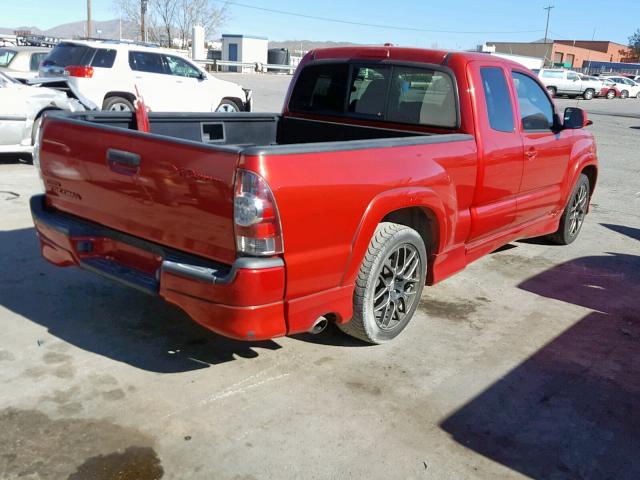 5TETU22N99Z670892 - 2009 TOYOTA TACOMA X-R MAROON photo 4