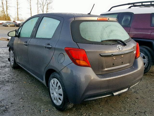 VNKKTUD35HA077651 - 2017 TOYOTA YARIS L GRAY photo 3