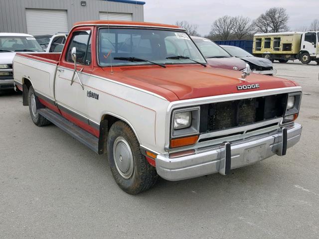 1B7JD24WXHS309509 - 1987 DODGE D-SERIES D TWO TONE photo 1