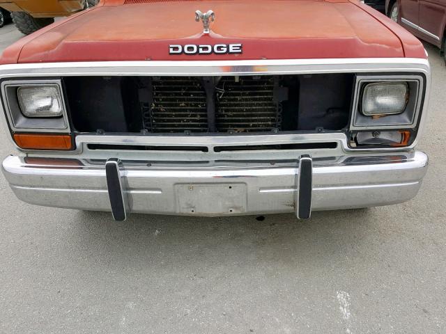 1B7JD24WXHS309509 - 1987 DODGE D-SERIES D TWO TONE photo 9