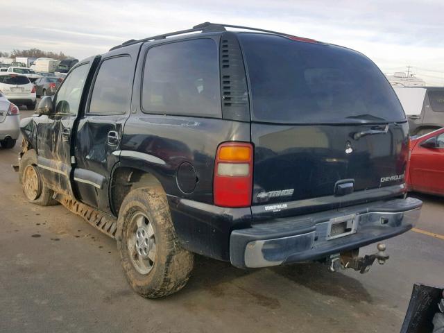 1GNEK13Z02J239469 - 2002 CHEVROLET TAHOE BLACK photo 3