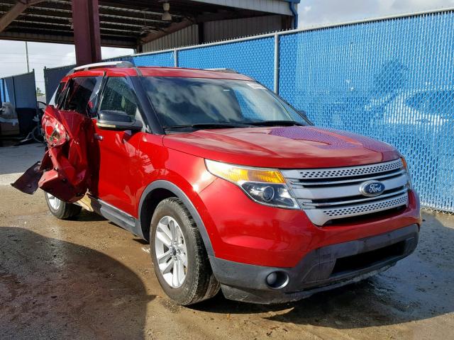 1FMHK8D88BGA57502 - 2011 FORD EXPLORER X RED photo 1