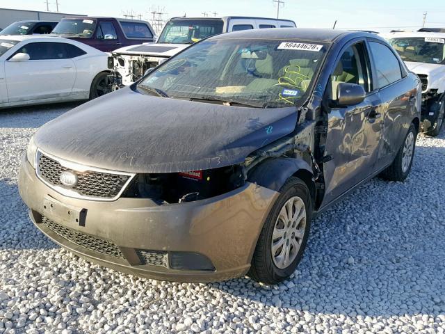 KNAFU4A27C5475574 - 2012 KIA FORTE EX GRAY photo 2