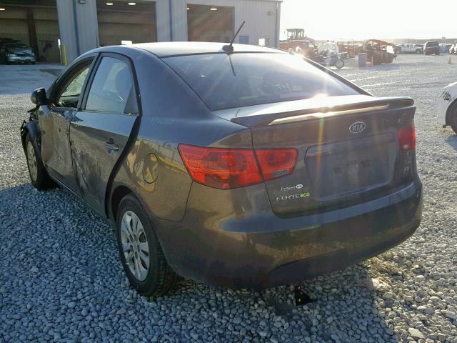 KNAFU4A27C5475574 - 2012 KIA FORTE EX GRAY photo 3