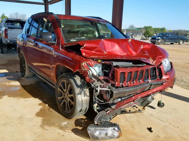 1C4NJCBA8ED772885 - 2014 JEEP COMPASS SP RED photo 1