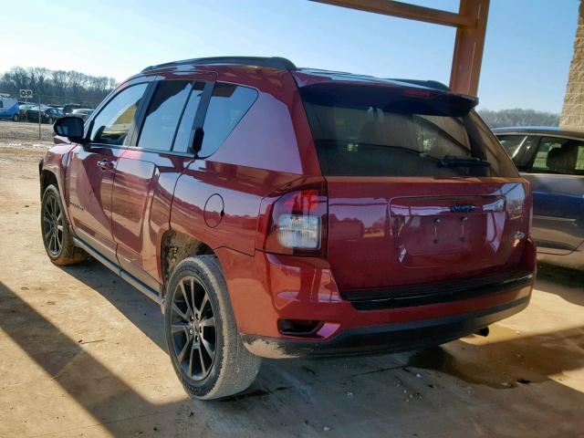 1C4NJCBA8ED772885 - 2014 JEEP COMPASS SP RED photo 3