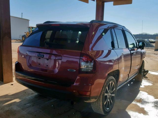 1C4NJCBA8ED772885 - 2014 JEEP COMPASS SP RED photo 4