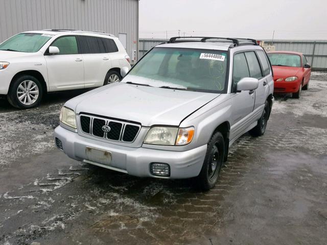 JF1SF65642G741307 - 2002 SUBARU FORESTER S ვერცხლისფერი ფოტო 2