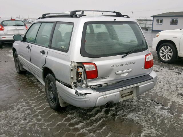 JF1SF65642G741307 - 2002 SUBARU FORESTER S ვერცხლისფერი ფოტო 3