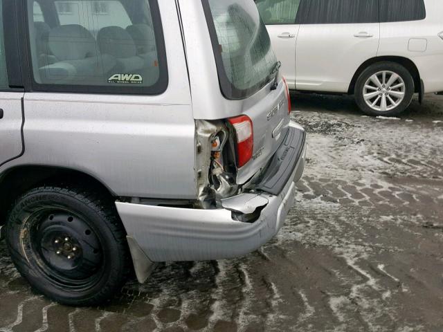 JF1SF65642G741307 - 2002 SUBARU FORESTER S ვერცხლისფერი ფოტო 9