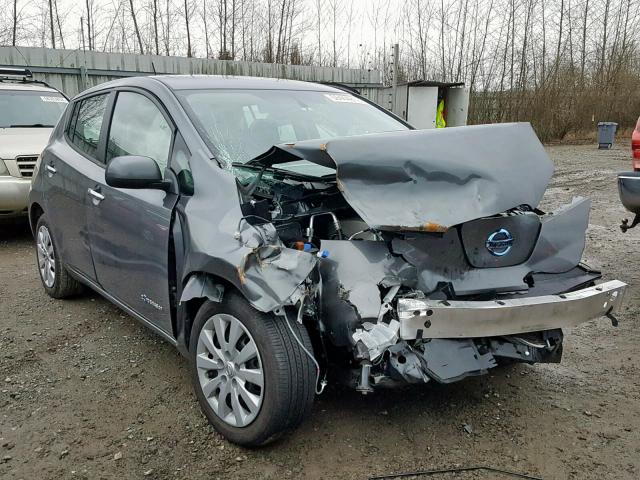 1N4BZ0CP1HC307197 - 2017 NISSAN LEAF S GRAY photo 1