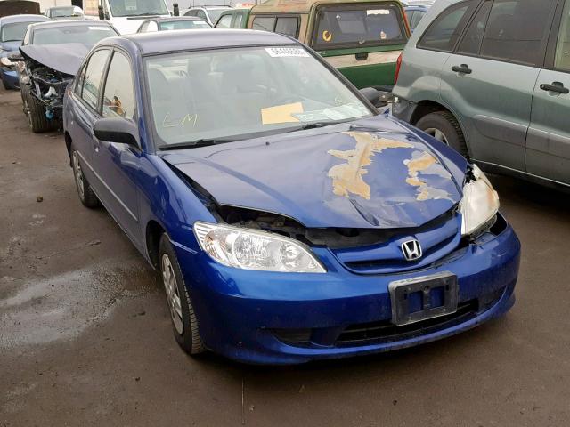 2HGES16344H611790 - 2004 HONDA CIVIC DX V BLUE photo 1