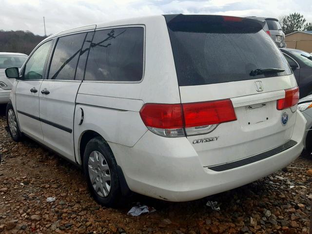 5FNRL38228B052510 - 2008 HONDA ODYSSEY LX WHITE photo 3