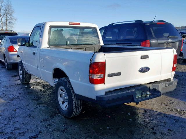 1FTYR10D97PA33775 - 2007 FORD RANGER WHITE photo 3