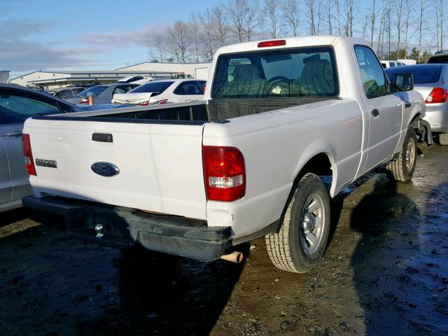 1FTYR10D97PA33775 - 2007 FORD RANGER WHITE photo 4