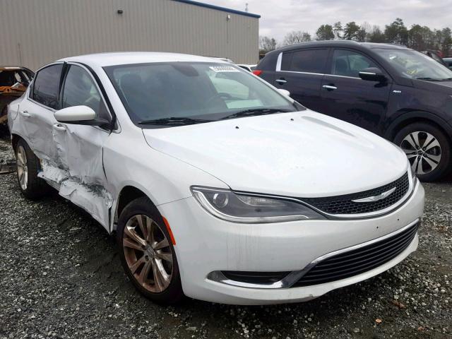 1C3CCCAB1FN591221 - 2015 CHRYSLER 200 LIMITE WHITE photo 1