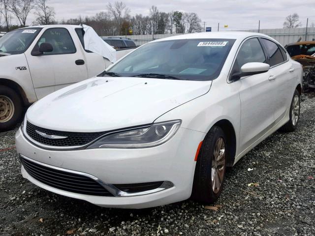 1C3CCCAB1FN591221 - 2015 CHRYSLER 200 LIMITE WHITE photo 2