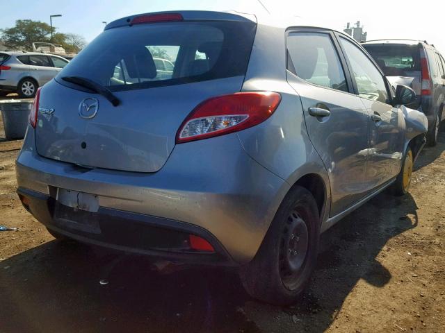 JM1DE1KY3E0176186 - 2014 MAZDA MAZDA2 SPO GRAY photo 4