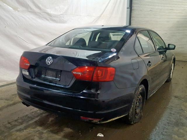 3VW1K7AJ9CM321189 - 2012 VOLKSWAGEN JETTA BASE 黑色 照片 4