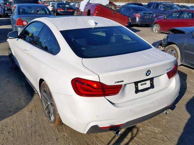 WBA4W9C52KAF94552 - 2019 BMW 440XI WHITE photo 3