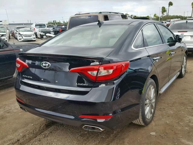 5NPE34AF6FH249955 - 2015 HYUNDAI SONATA SPO BLACK photo 4