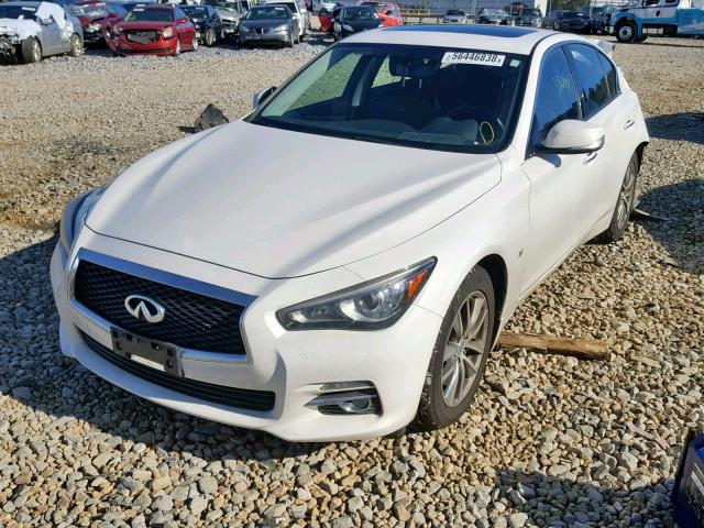 JN1BV7AR7EM702271 - 2014 INFINITI Q50 BASE WHITE photo 2