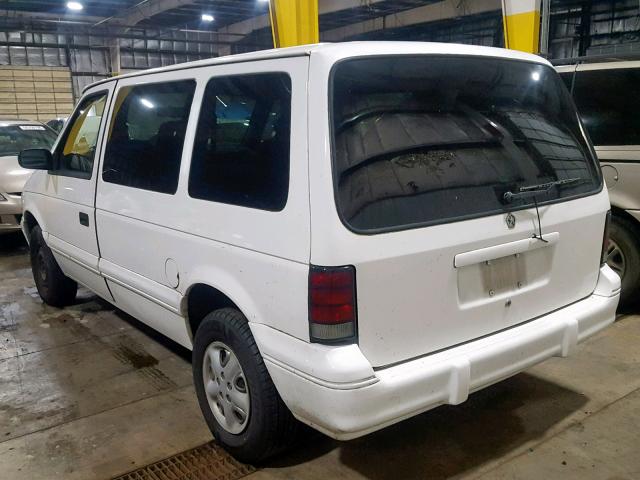 2B4GH2533SR392435 - 1995 DODGE CARAVAN WHITE photo 3