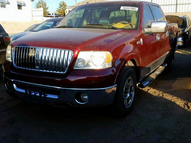 5LTPW16526FJ22318 - 2006 LINCOLN MARK LT BURGUNDY photo 2