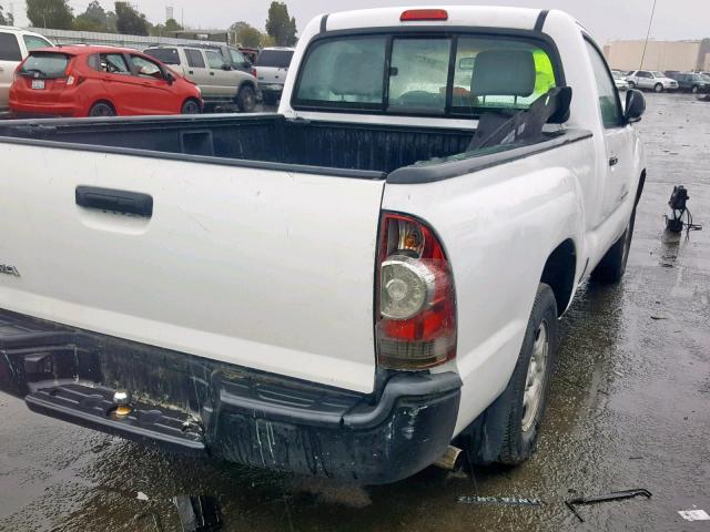 5TENX22N79Z642198 - 2009 TOYOTA TACOMA WHITE photo 4