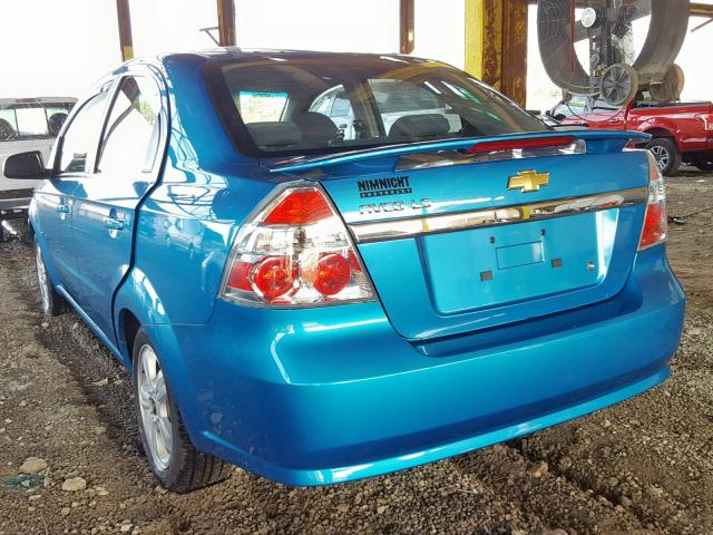 KL1TD56648B213082 - 2008 CHEVROLET AVEO BASE Turkuaz foto 3