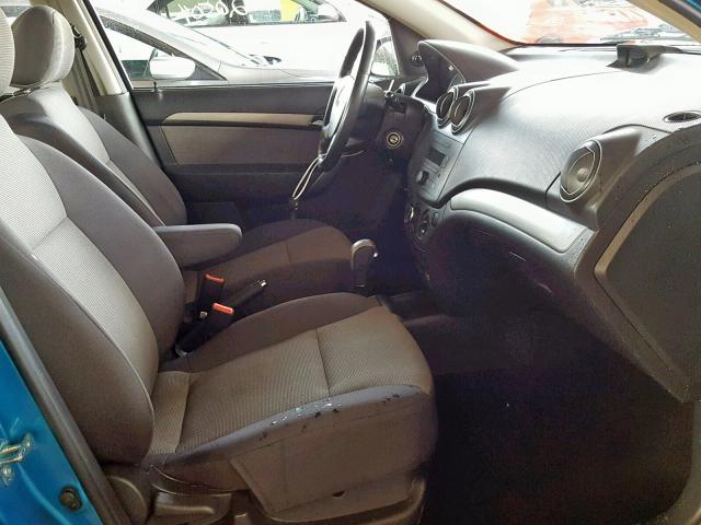 KL1TD56648B213082 - 2008 CHEVROLET AVEO BASE Turkuaz foto 5