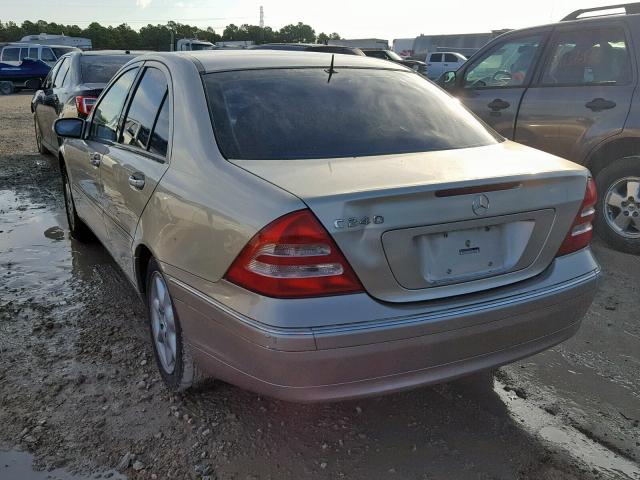 WDBRF61J92F270326 - 2002 MERCEDES-BENZ C 240 GOLD photo 3