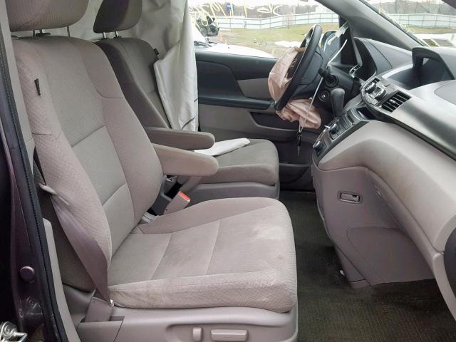 5FNRL5H2XFB066308 - 2015 HONDA ODYSSEY LX GRAY photo 5