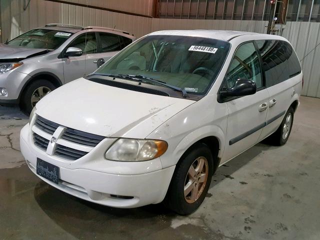 1D4GP45R95B234077 - 2005 DODGE CARAVAN SX WHITE photo 2