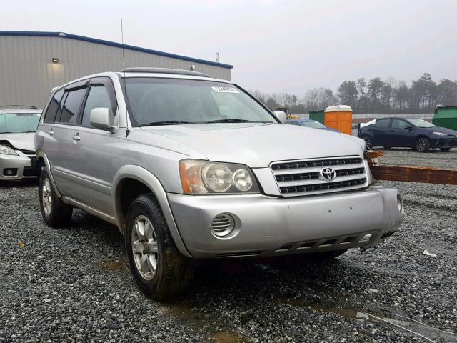 JTEHF21A920060247 - 2002 TOYOTA HIGHLANDER SILVER photo 1