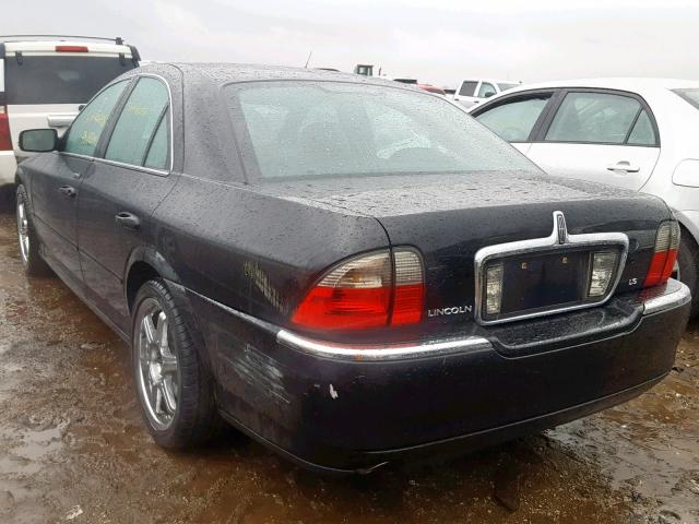 1LNHM86S35Y625432 - 2005 LINCOLN LS BLACK photo 3