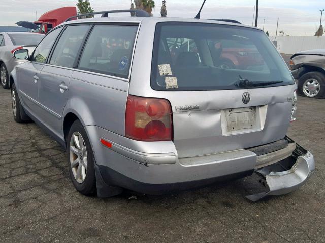 WVWVE63B54E305865 - 2004 VOLKSWAGEN PASSAT GLS SILVER photo 3